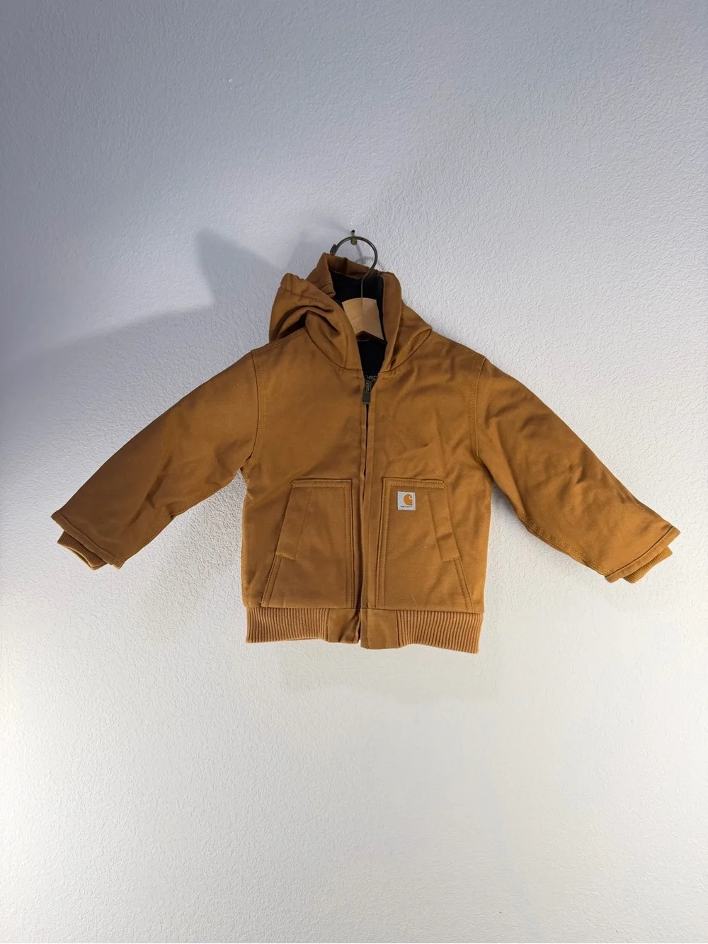 Carhartt Canvas Insulated Hooded Active Jacket Sz 18 months